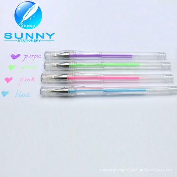 Best Sale Multicolor White Gel Pen in Low Price, Gel Ball Pen for School Supplies